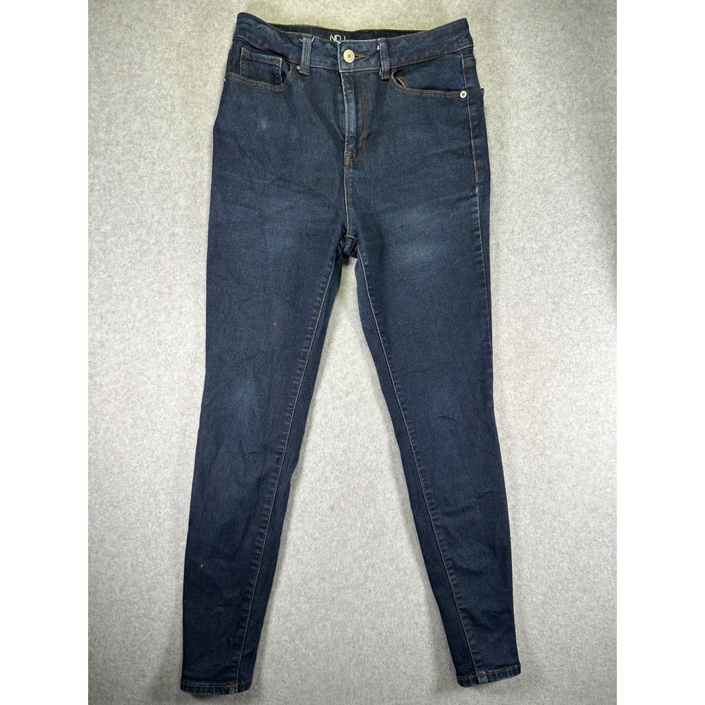 No Boundaries High Rise Skinny Jeans 7 Fits Small 27x27.5 Dark Wash Denim